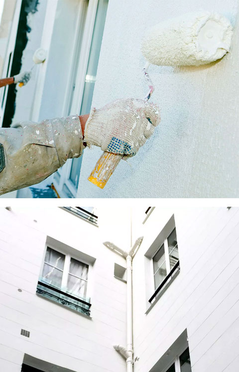 Professionnel en ravalement et peinture mur extérieur à Paris 